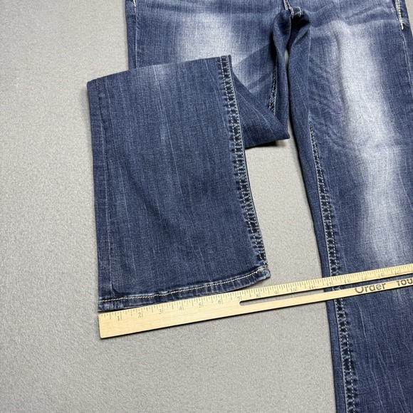 Daytrip Virgo Bootcut Jeans Womens 30S (32x28) Midrise Short Dark Wash Denim - Picture 11 of 11